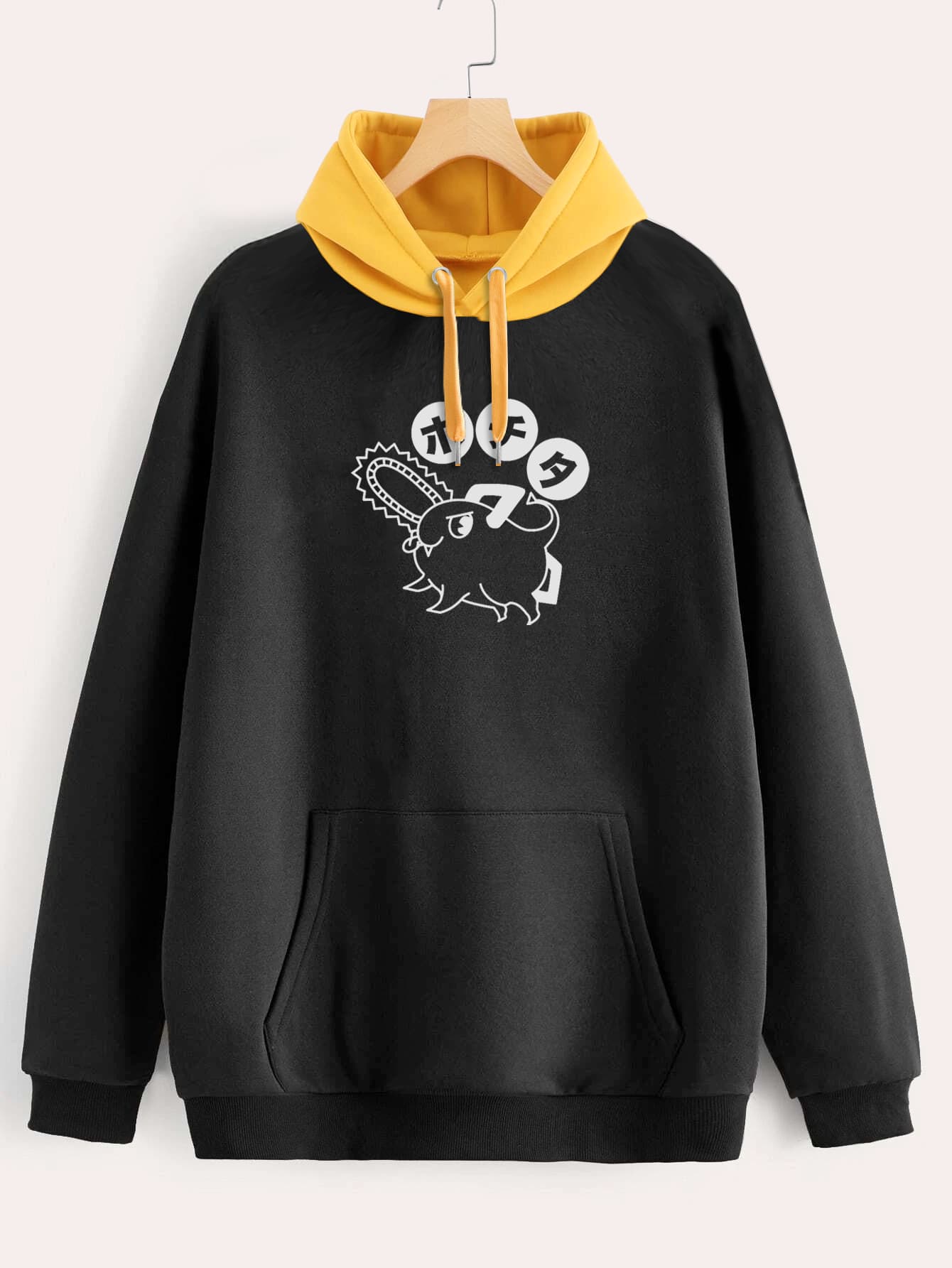 Buzo ancho hoodie Pochita