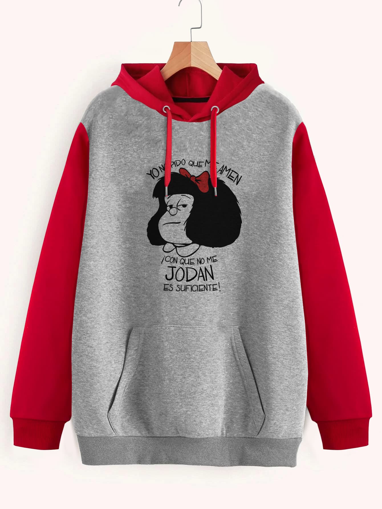 Buzo ancho hoodie Mafalda jako tienda online