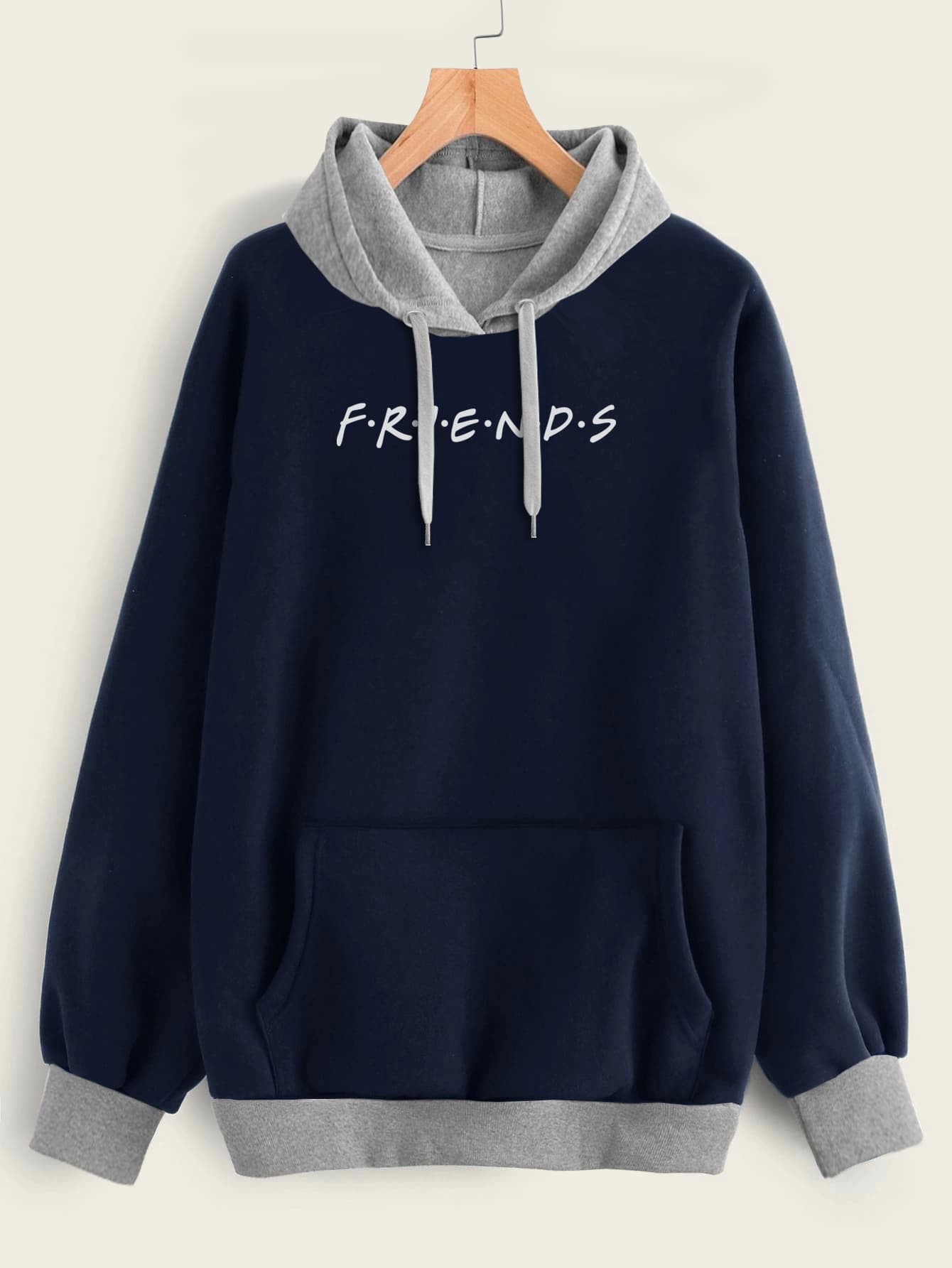 Buzo ancho hoodie friends