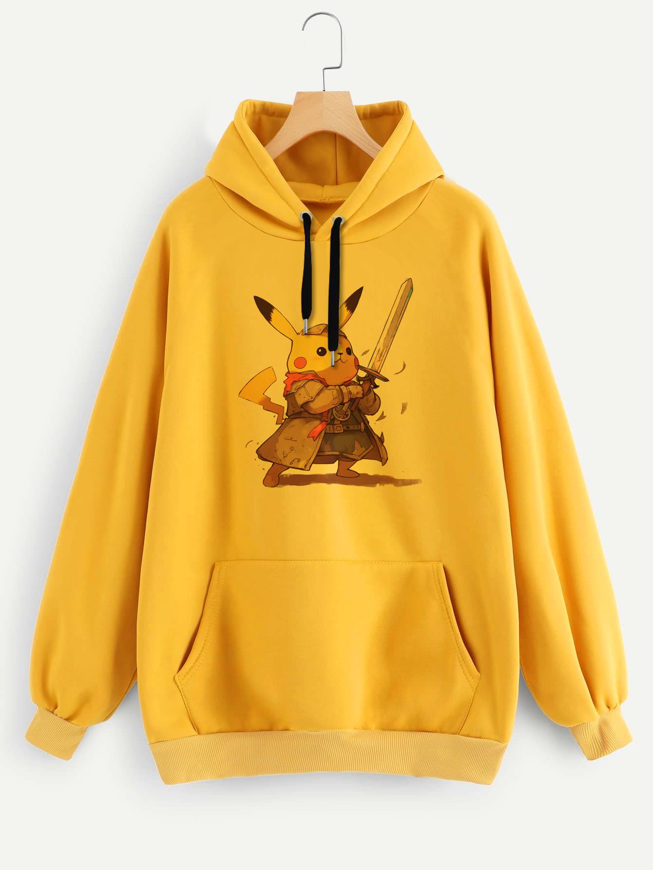 Buzo ancho hoodie Pikachu Guerrero