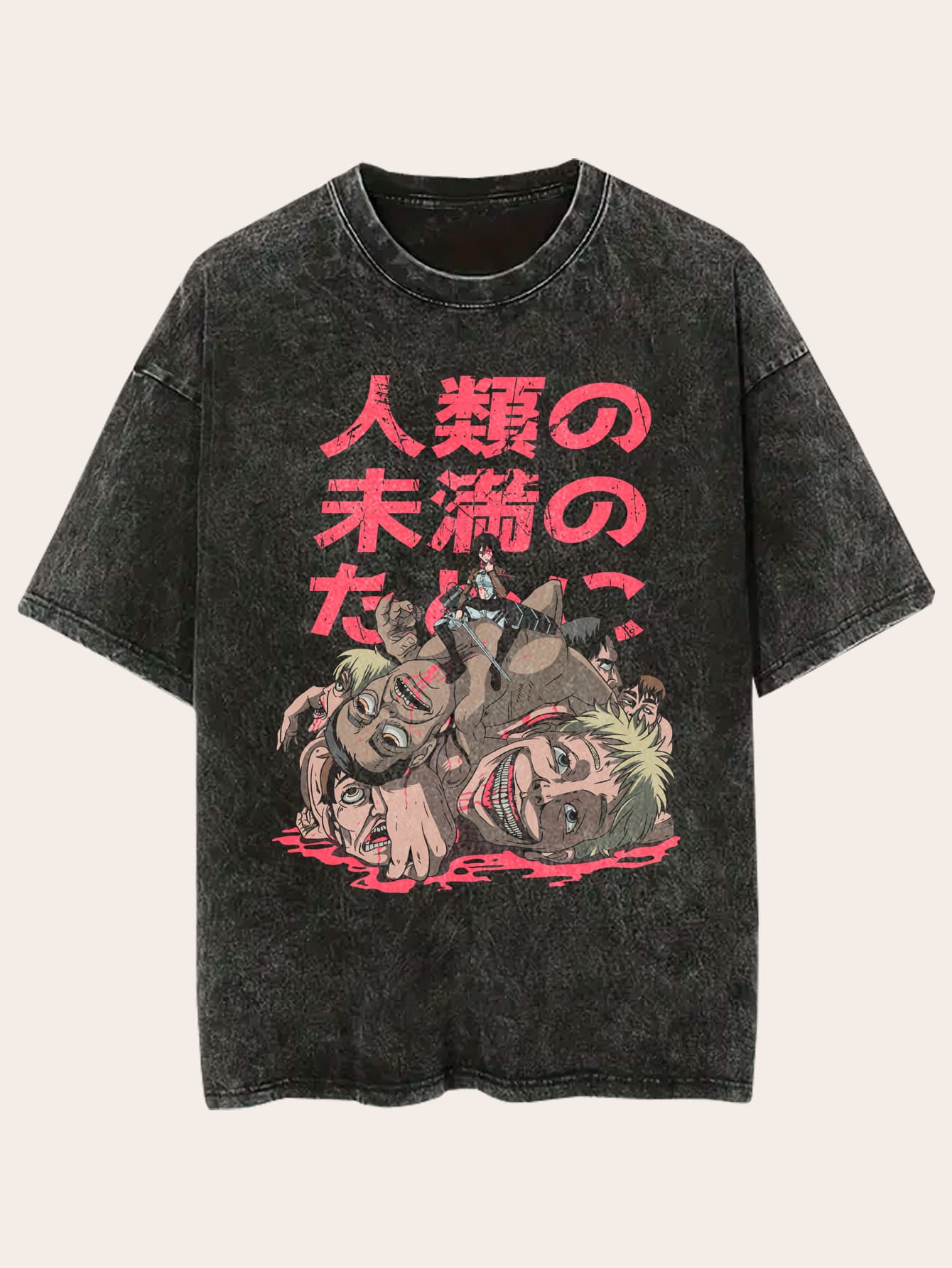 Camiseta Acid wash Mikasa